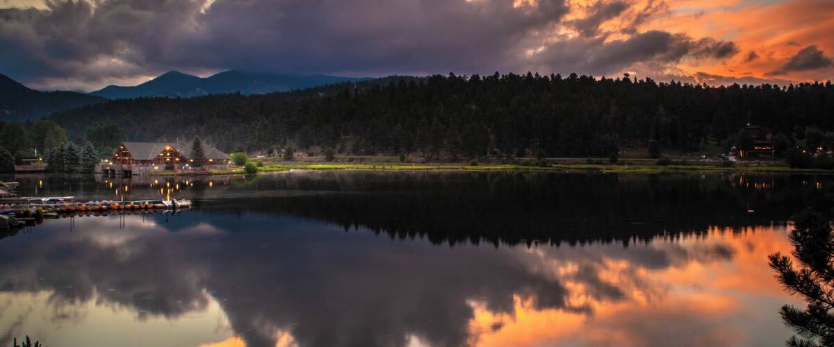 Just another beautiful summer night here in Evergreen.