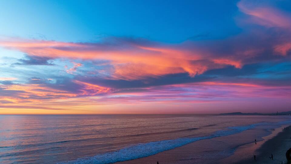 Sunset Over Pacific Ocean