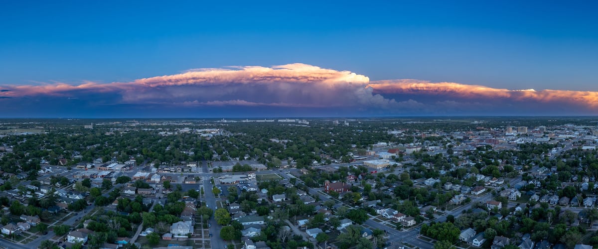 Severe Storm over Wichita Kansas