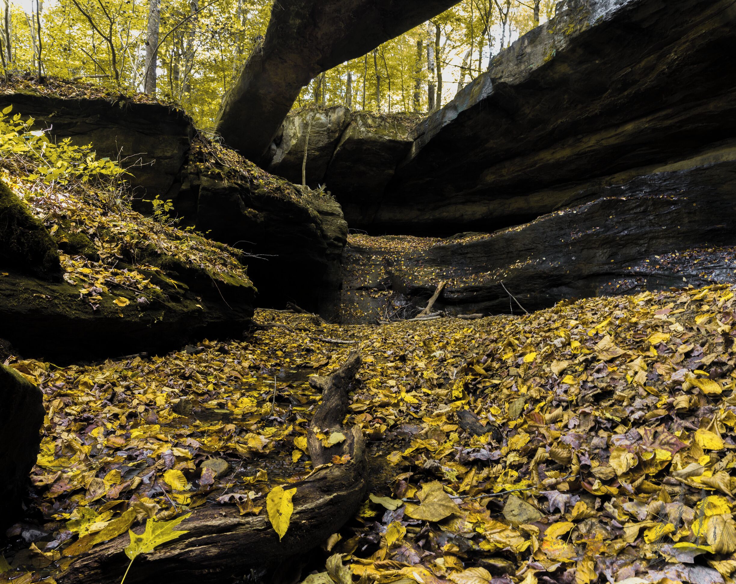 Not much to tell here.  A tiny little road off 33 south of Rockbridge and a short 1.5 mile hike and watch you step.  Beautiful in fall!!
#autumn #themundlife #rockbridge #nature #landscape