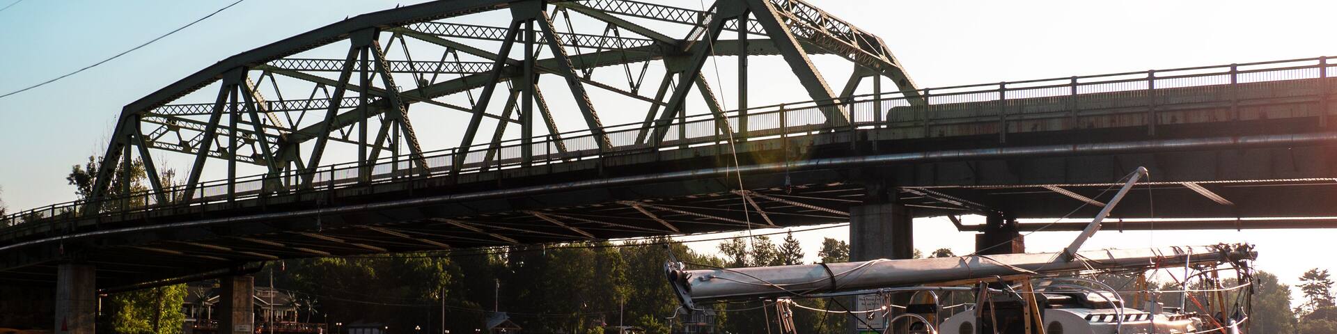 View of the Oneida River Bridge
