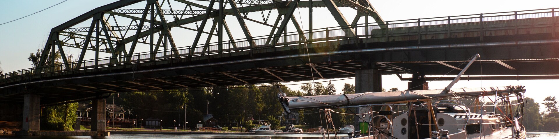 View of the Oneida River Bridge