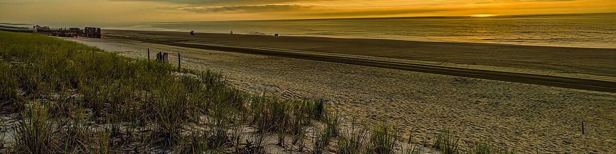 A Deserted Beach at Daybreak