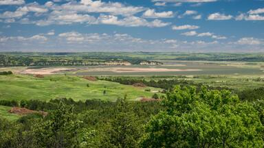 Panoramic view of the Missouri river from Niobrara state park, Nebraska.