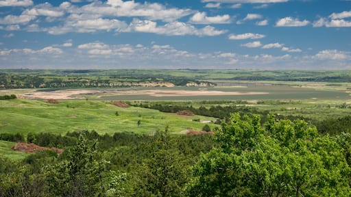 Panoramic view of the Missouri river from Niobrara state park, Nebraska.