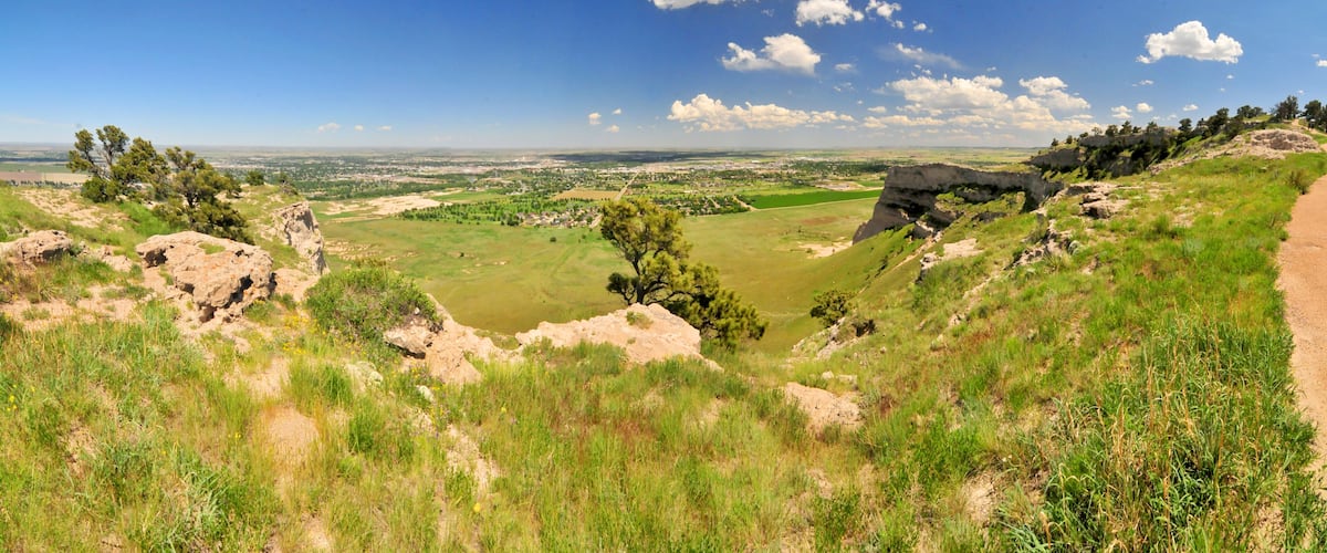 Scotts Bluff National Monument - ocated west of the City of Gering in western Nebraska, United States.
