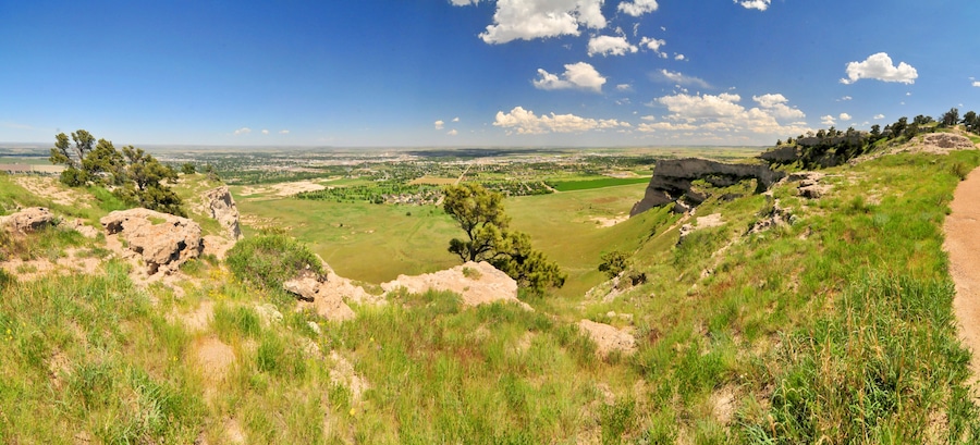 Scotts Bluff National Monument - ocated west of the City of Gering in western Nebraska, United States.