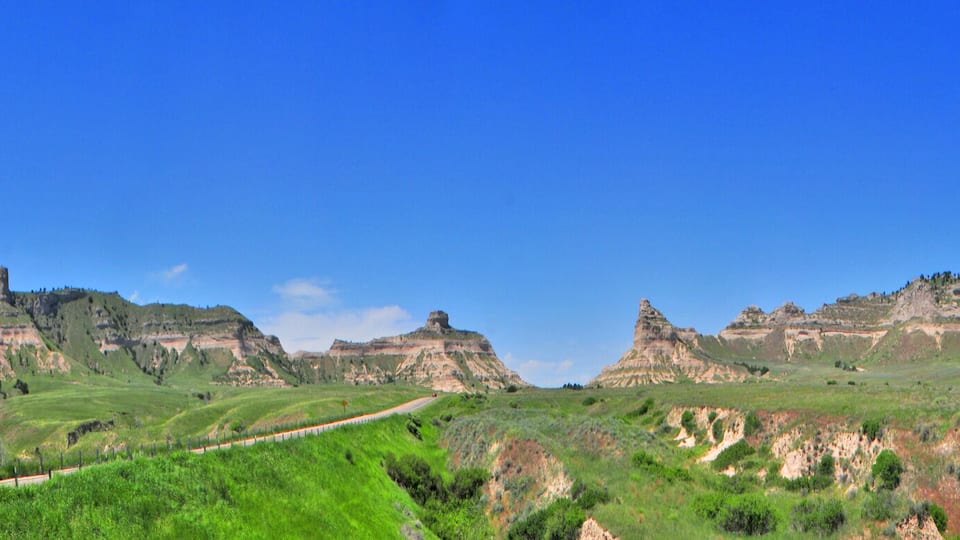 Scotts Bluff National Monument - ocated west of the City of Gering in western Nebraska, United States.
