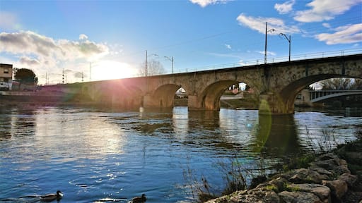 Bridge at Miranda de Ebro, Spain.
Miranda de Ebro, is a city in Spain, located in the north of the country, in the Comarca Valle del río Ebro.