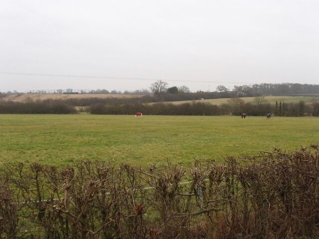 Fields near Elstree. View east towards Boreham Wood from Watling Street near the Waggon and Horses.