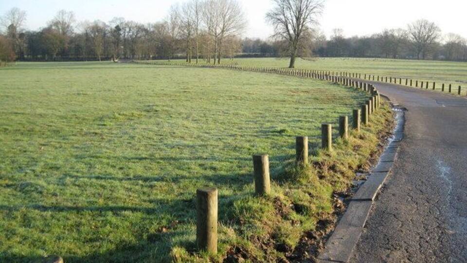 Aldenham Country Park This was taken looking back along the access road to the park towards the Aldenham Road entrance on a winter's morning with low sunlight. The park is run by Hertfordshire County Council. (NB At the time of submitting this, entrance to the car park for the general public is no longer possible from Dagger Lane, and there is a £2 parking fee which you have to pay once you drive past the tank trap at the entrance just west of here! The exit from the car park is still on Dagger Lane.)