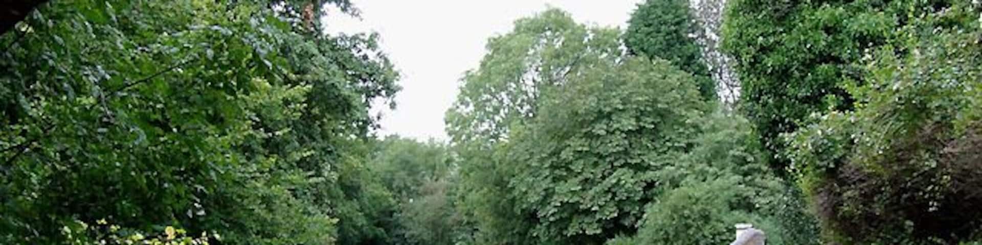 Stratford-upon-Avon Canal at Hockley Heath, Solihull. The canal is seen here from below the arch of Bridge No 25, which carries the A4300 Stratford Road from Solihull. Ahead to the right is a short canal arm which used to lead to a coal wharf. 1716384 The Stratford-upon-Avon Canal was built from King's Norton Junction (with the Worcester and Birmingham Canal) to Kingswood Junction (with the Warwick and Birmingham Canal - now Grand Union Canal) by 1803. A second phase of construction started in 1812, and by 1815 was connected to the River Avon in Stratford. Total length 25.5 miles, with 54 locks.