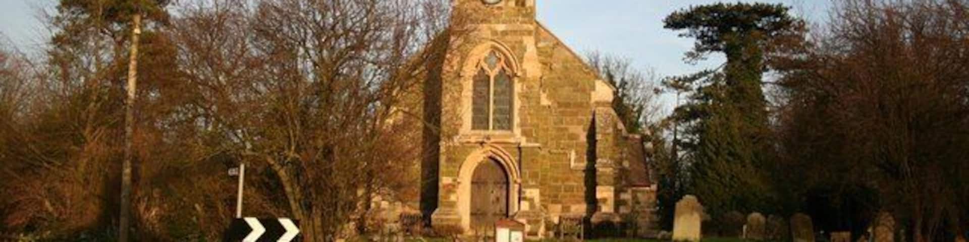 St.Margaret's church Just about lit by low, afternoon winter sun