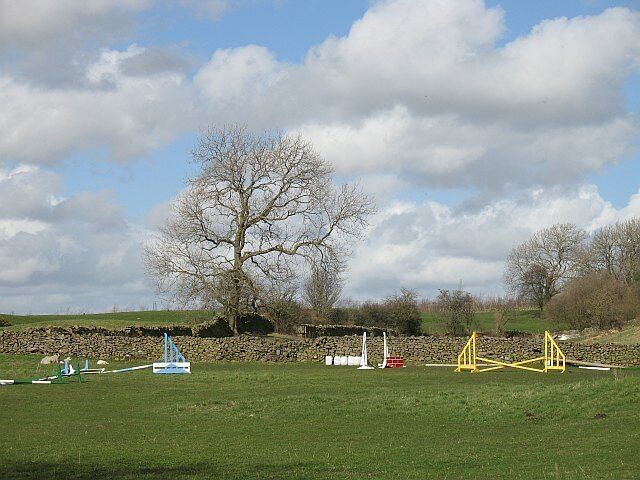Horse jumps, Old Hutton Very much within earshot of the M6.