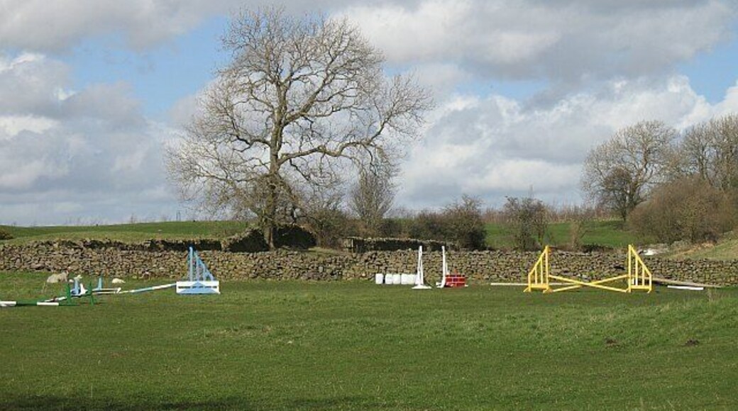 Horse jumps, Old Hutton Very much within earshot of the M6.