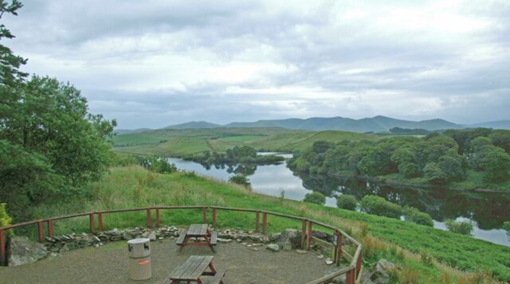 Killington Lake Picnic area at Killington motorway services on M6. Killington lake was originally constructed as a reservoir to provide water for the Lancaster canal it is now used for fishing and water sports.