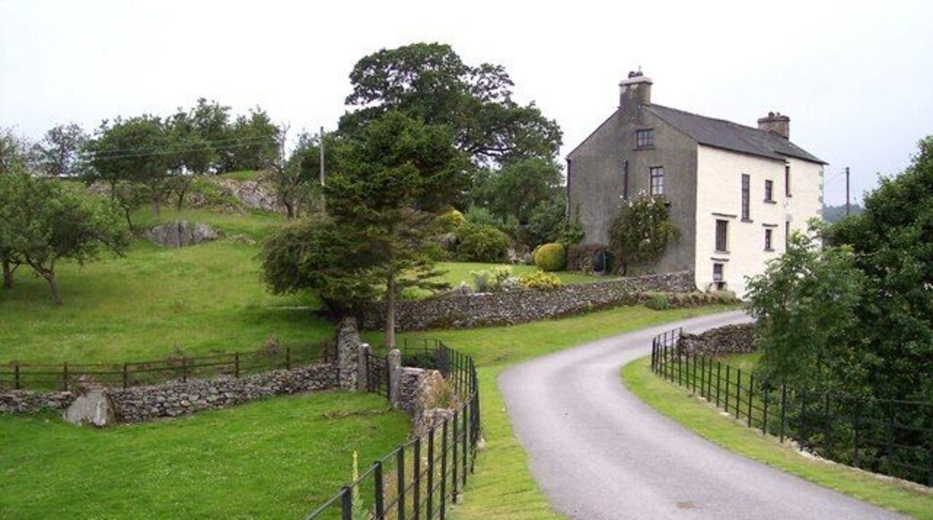 Kirkby House Viewed from bridge over River Pool