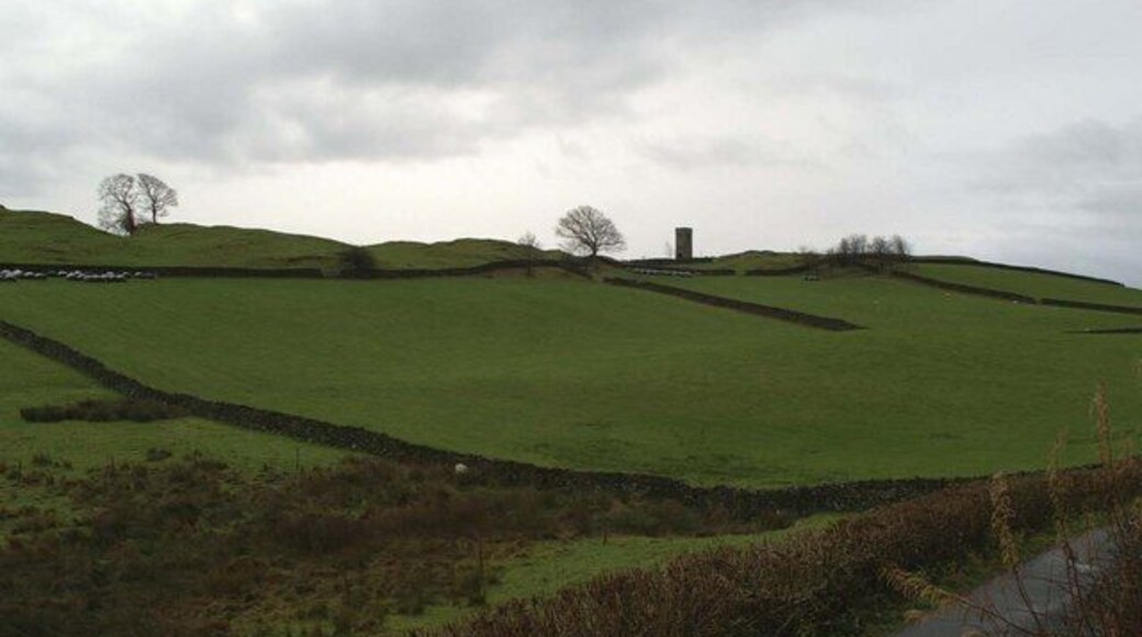 The view of the tower of the ruins of the old St Catherine's Church, Crook The present church is a mile from the main settlement at Crook, and the old church was a half-mile further out. Why, if they were rebuilding the church, did they not build it in the village centre?