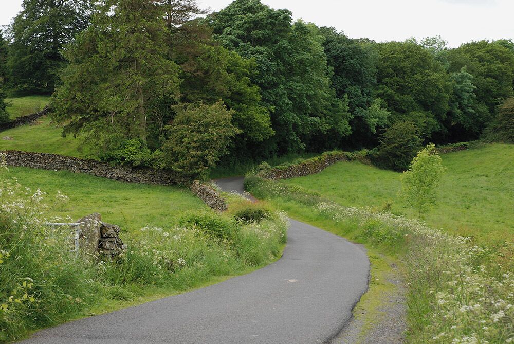 Minor road west of Burnside One of two routes accessing the A591.