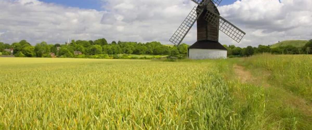 Pitstone Windmill Pitstone Windmill, one of the oldest postmills in Britain, dating from 1627 and restored entirely by volunteers.