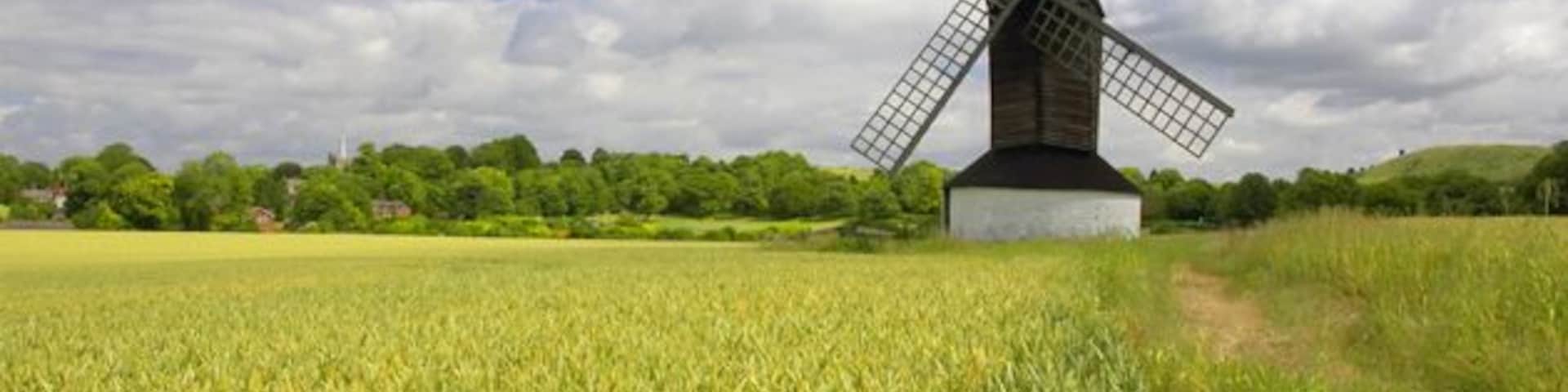 Pitstone Windmill Pitstone Windmill, one of the oldest postmills in Britain, dating from 1627 and restored entirely by volunteers.