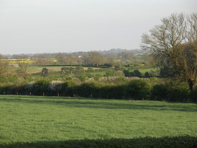 Spring View. Evening view across Leicestershire countryside in early spring.