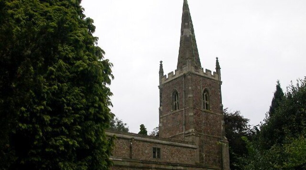All Saints' parish church, Dunton Bassett, Leicestershire, seen from the northeast
