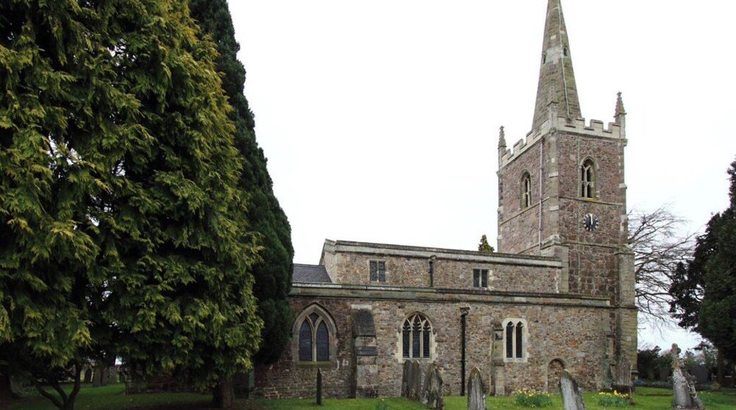 All Saints' parish church, Dunton Bassett, Leicestershire, seen from the northeast