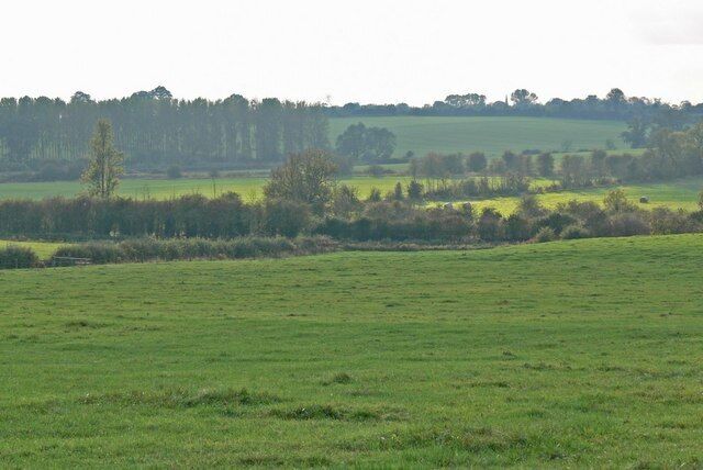 Countryside viewed from Station Road In south Leicestershire.