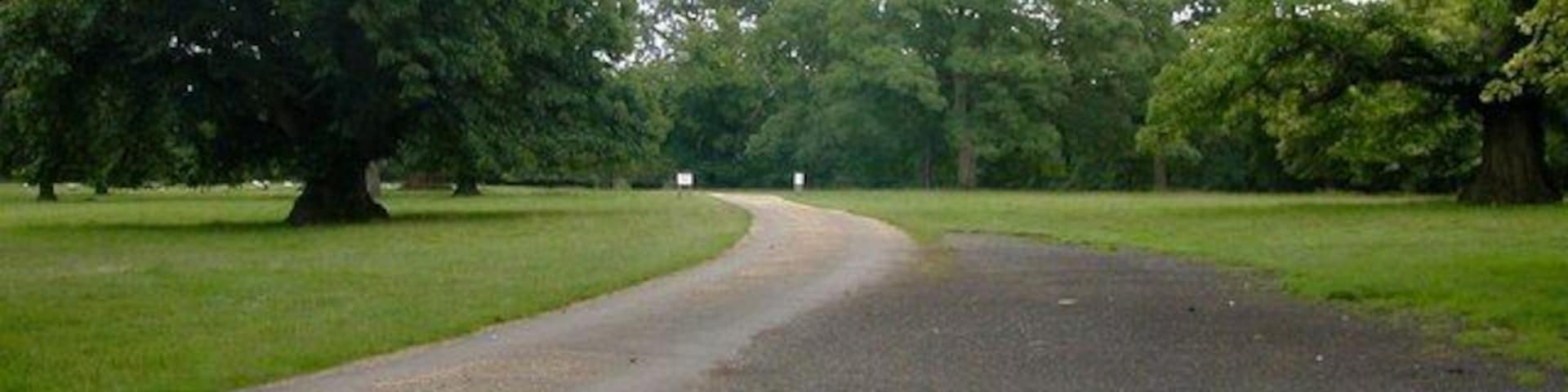 Husbands Bosworth Hall The road leading into the Hall.