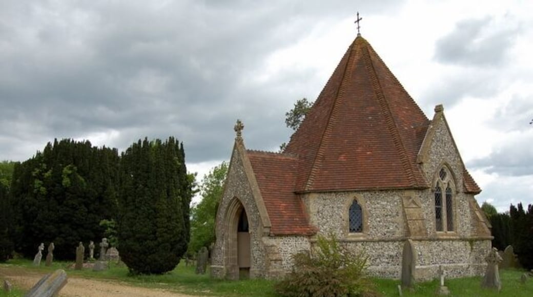One of the two chapels in the cemetery at Odiham, Hampshire