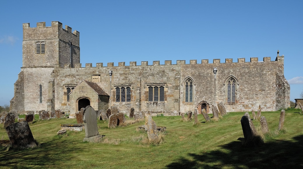 St. Giles Church, Chesterton, Warwickshire. This Grade II listed building church was founded in the 11th Century.