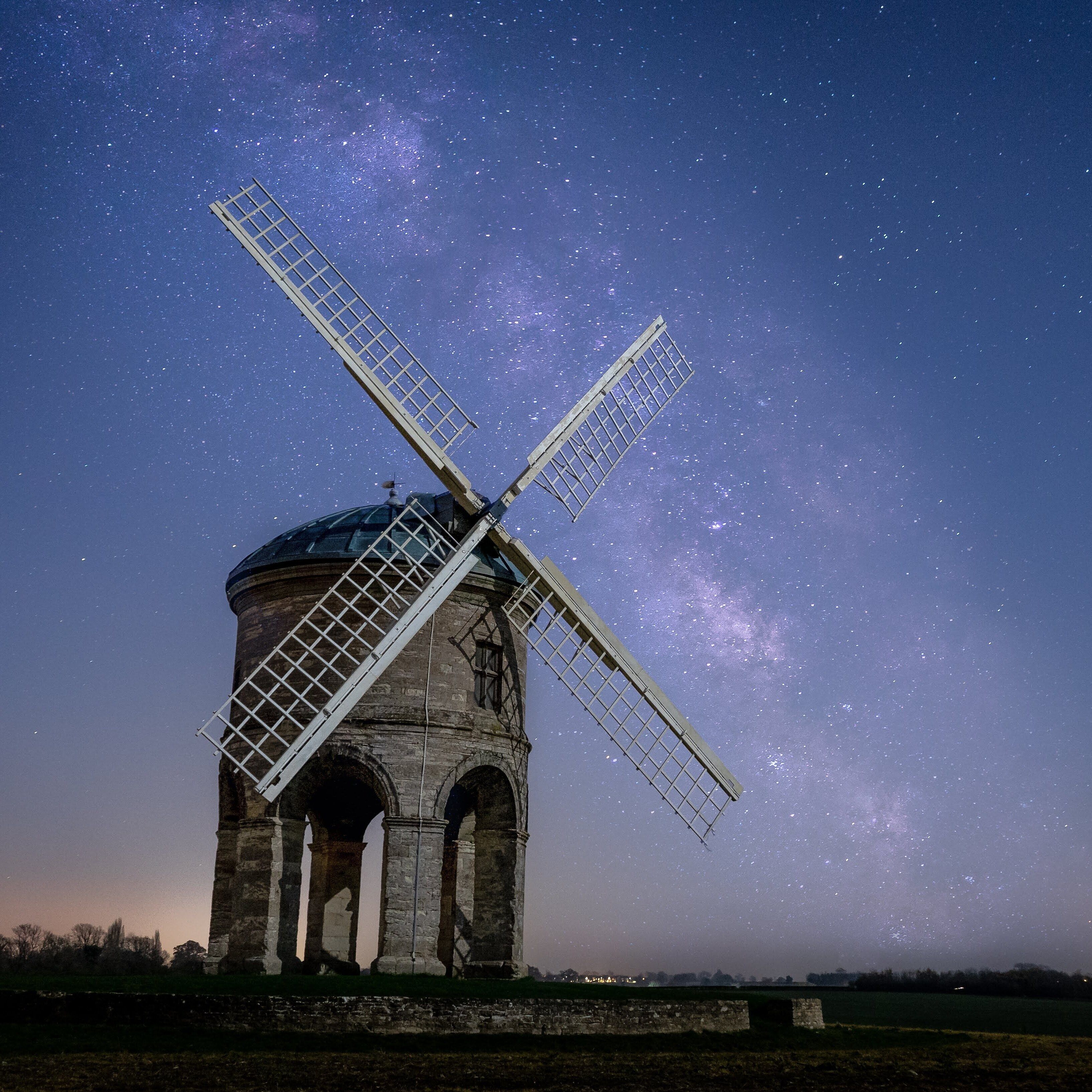 Chesterton Windmill by night