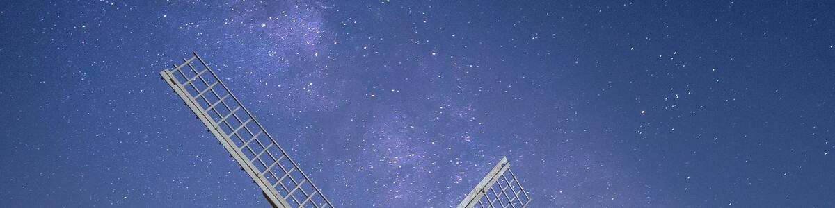 Chesterton Windmill by night