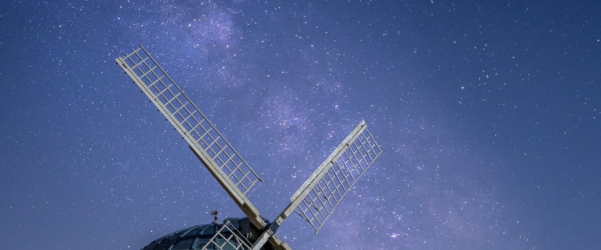 Chesterton Windmill by night