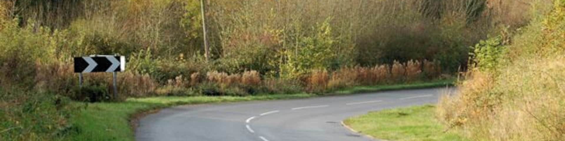 The hill out of Harbury looking west