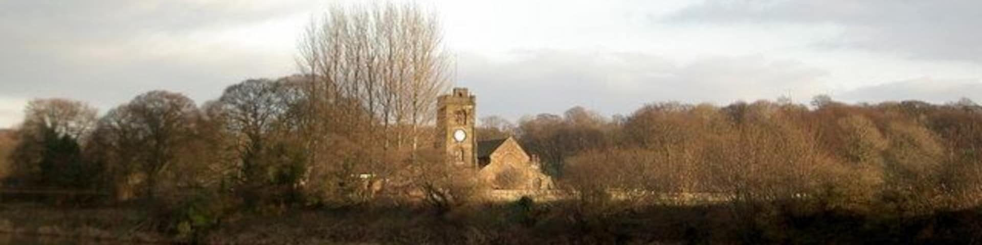 Samlesbury Church and the Ribble Seen from across the Ribble on a bright December afternoon, this church might have been painted by Constable...