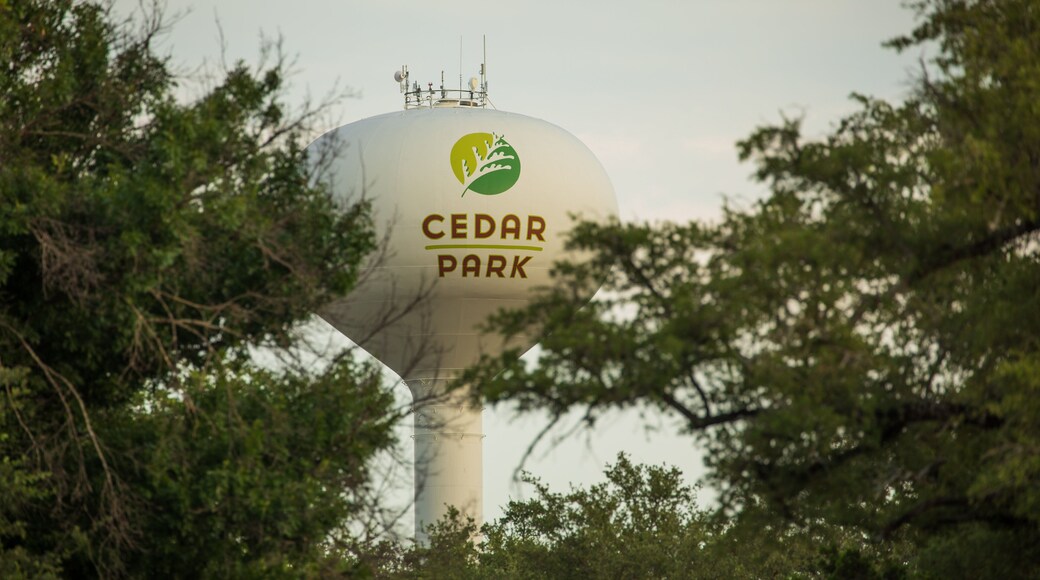 Cedar Park featuring signage