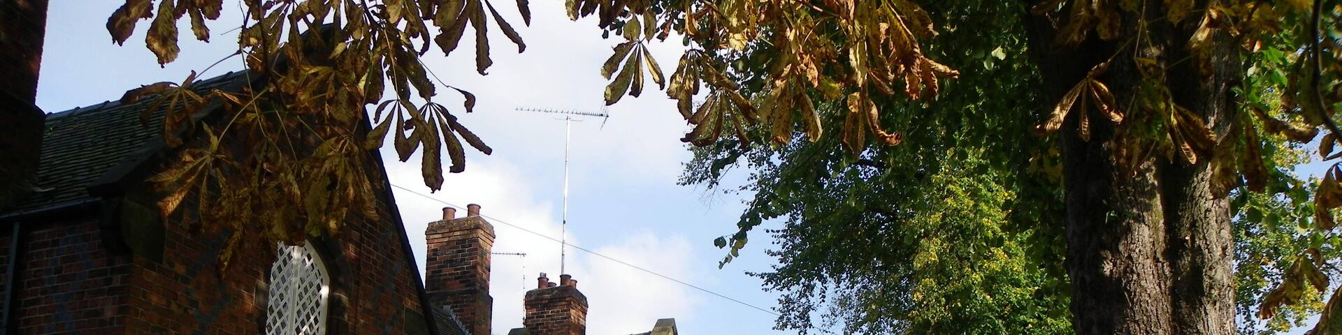 Photograph of the almshouses in The Hill, Sandbach, Cheshire