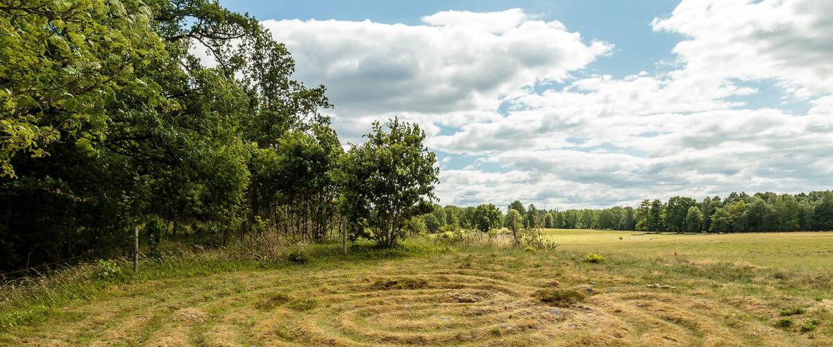 Historisches Labyrinth aus dem Mittelalter in Südschweden