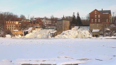 Vergennes falls riverfront