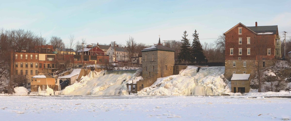 Vergennes falls riverfront