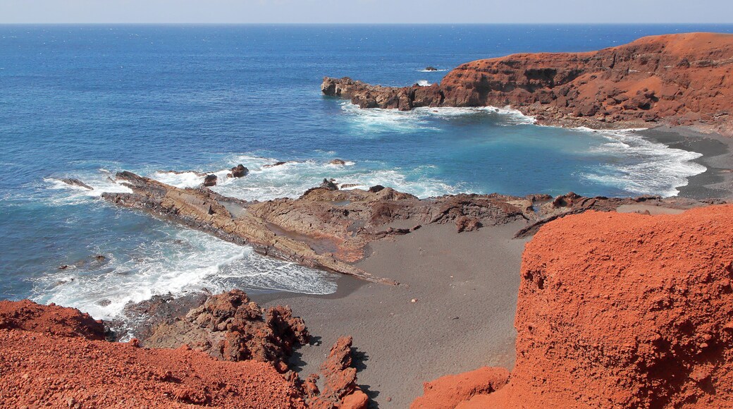 Part of the Caldera of El Golfo, Lanzarote, Canary Islands, Spain