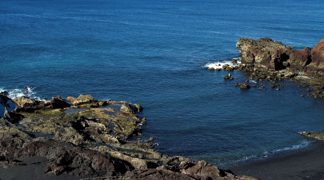 Beach of El Golfo - Lanzarote, Canary Islands, Spain.