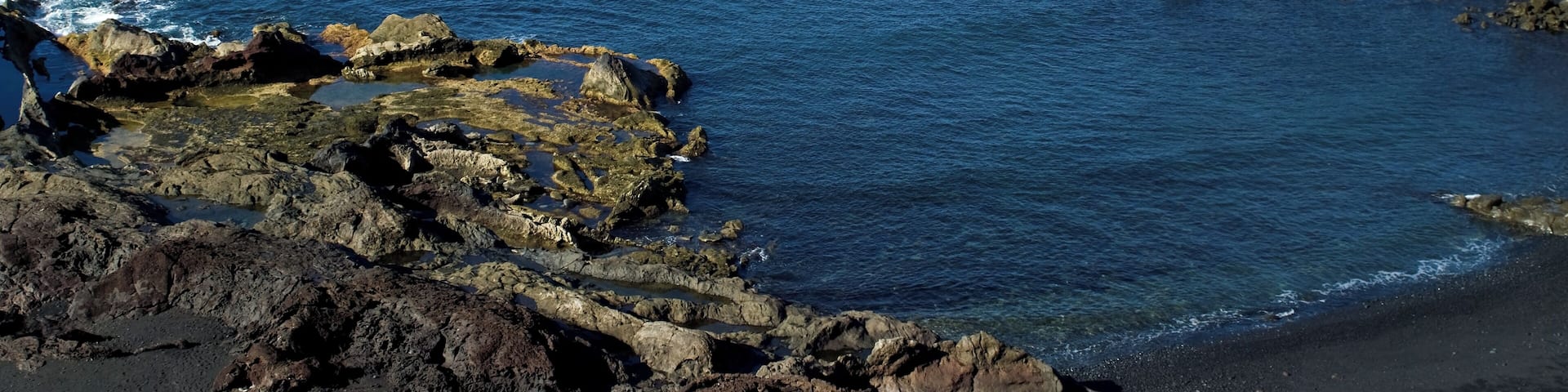 Beach of El Golfo - Lanzarote, Canary Islands, Spain.