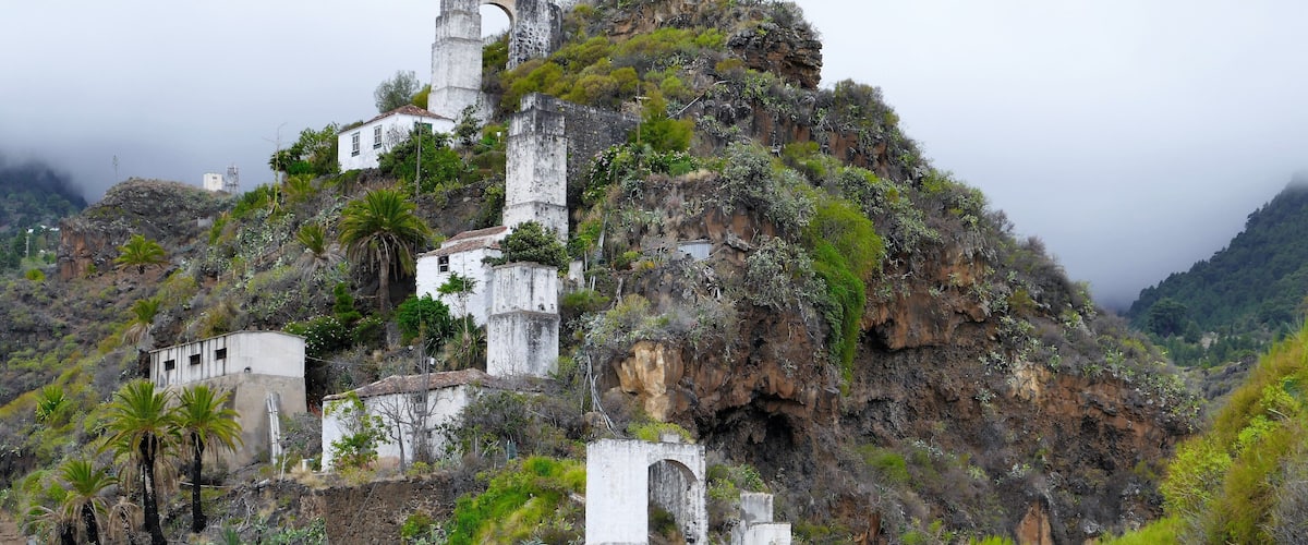 Wassermühlen in den Bergen hinter Santa Cruz de la Palma aus dem 19.Jhdt.