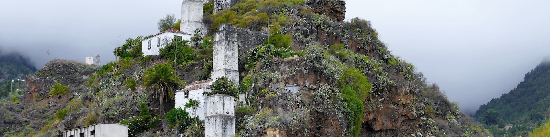 Wassermühlen in den Bergen hinter Santa Cruz de la Palma aus dem 19.Jhdt.