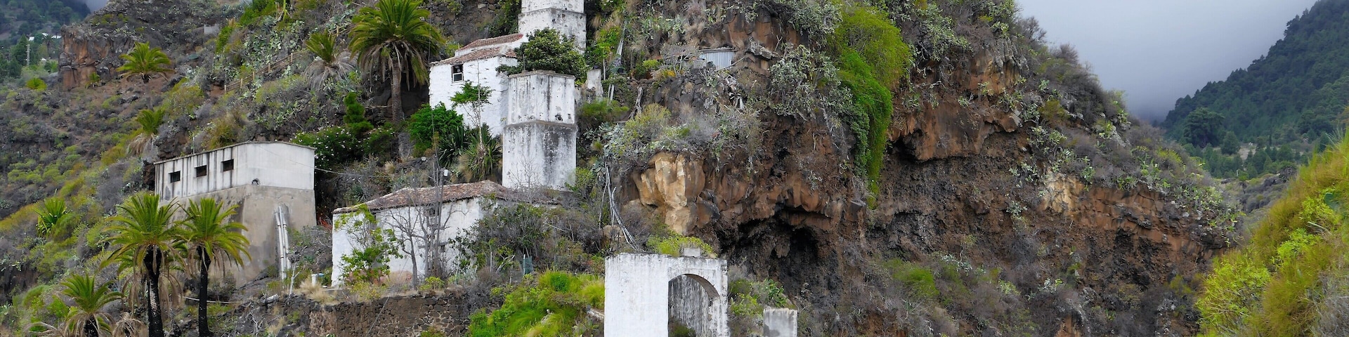 Wassermühlen in den Bergen hinter Santa Cruz de la Palma aus dem 19.Jhdt.