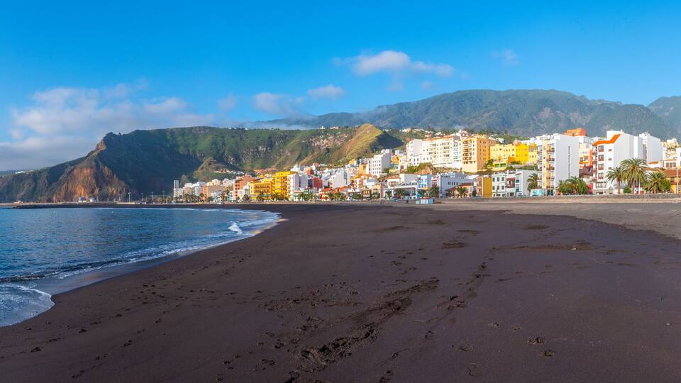 Central beach at Santa Cruz de la Palma, Canary islands, Spain.
