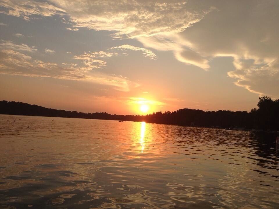 The best time to do a boat ride is right before sunset.